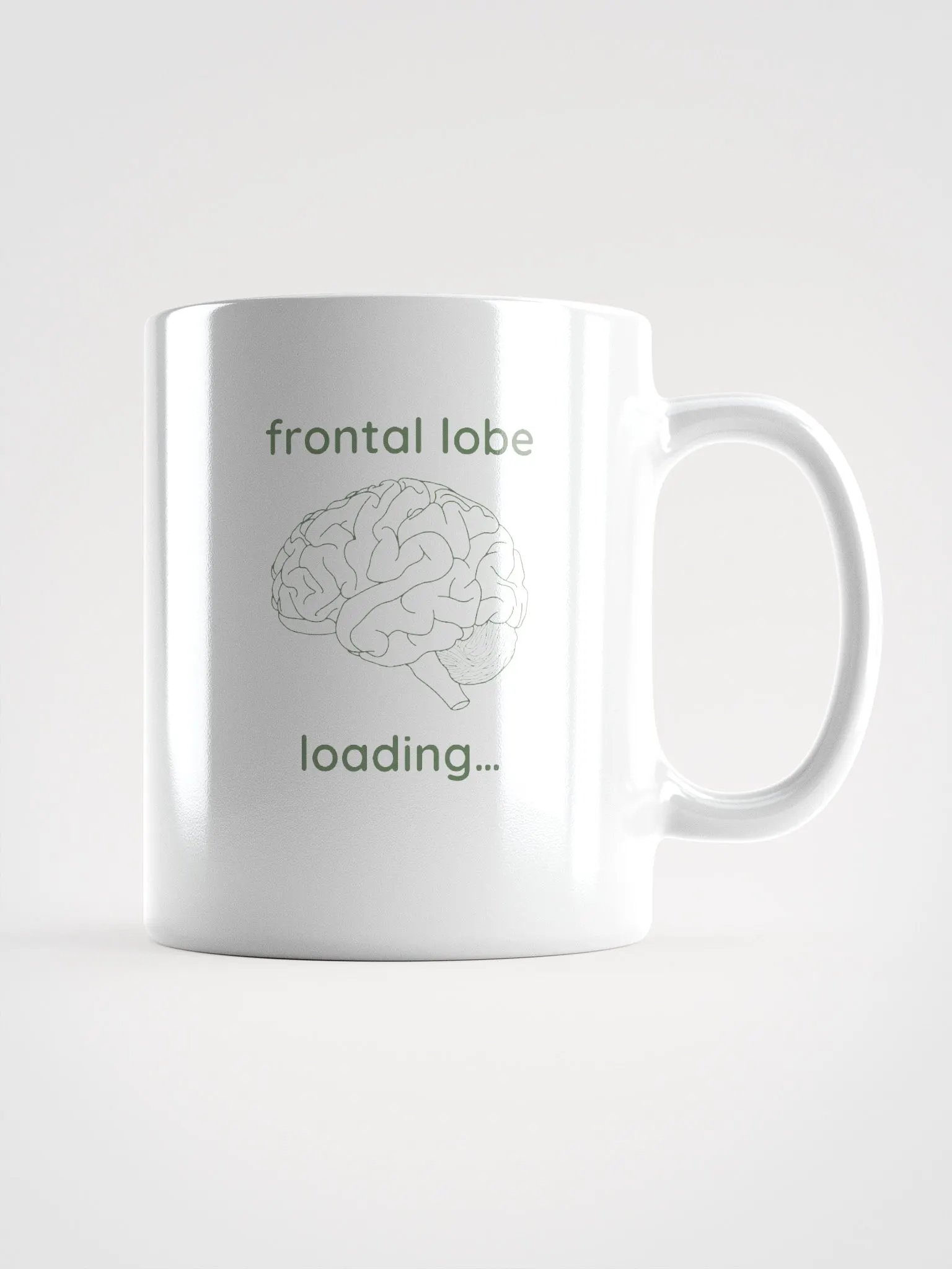 frontal lobe loading... mug (sage) product image (2)