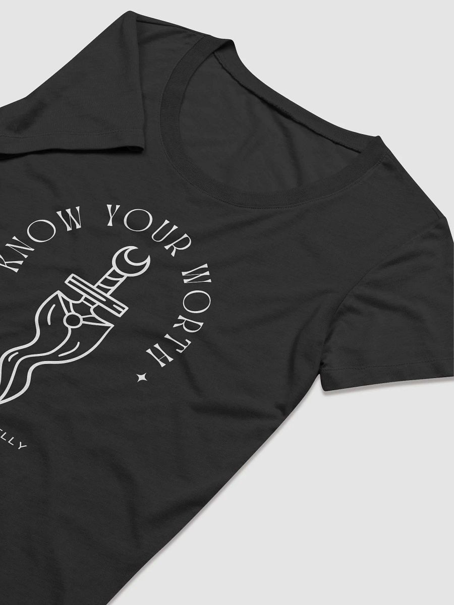 Know Your Worth Womens Triblend Printed Tee product image (3)