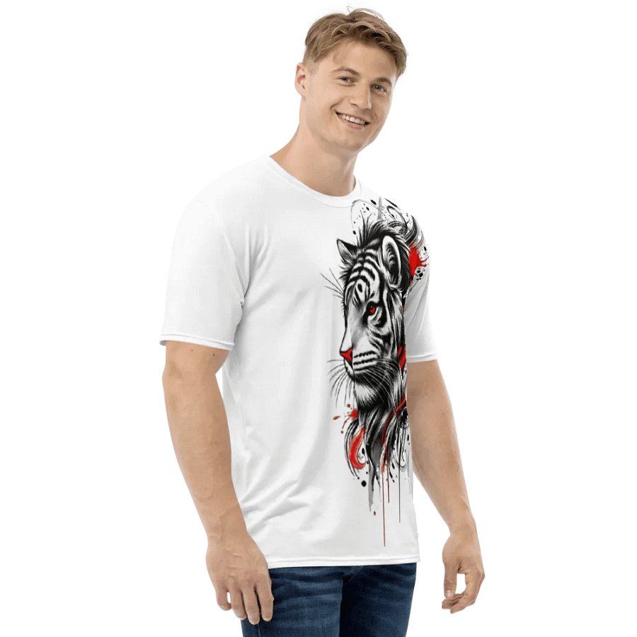 Dynamic Tiger Ink Drip T-Shirt product image (4)