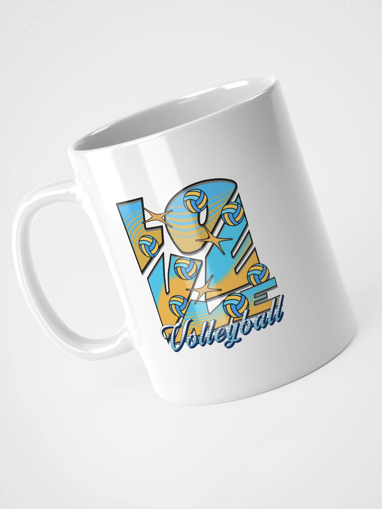 Love Me Volleyball Glossy Mug product image (2)