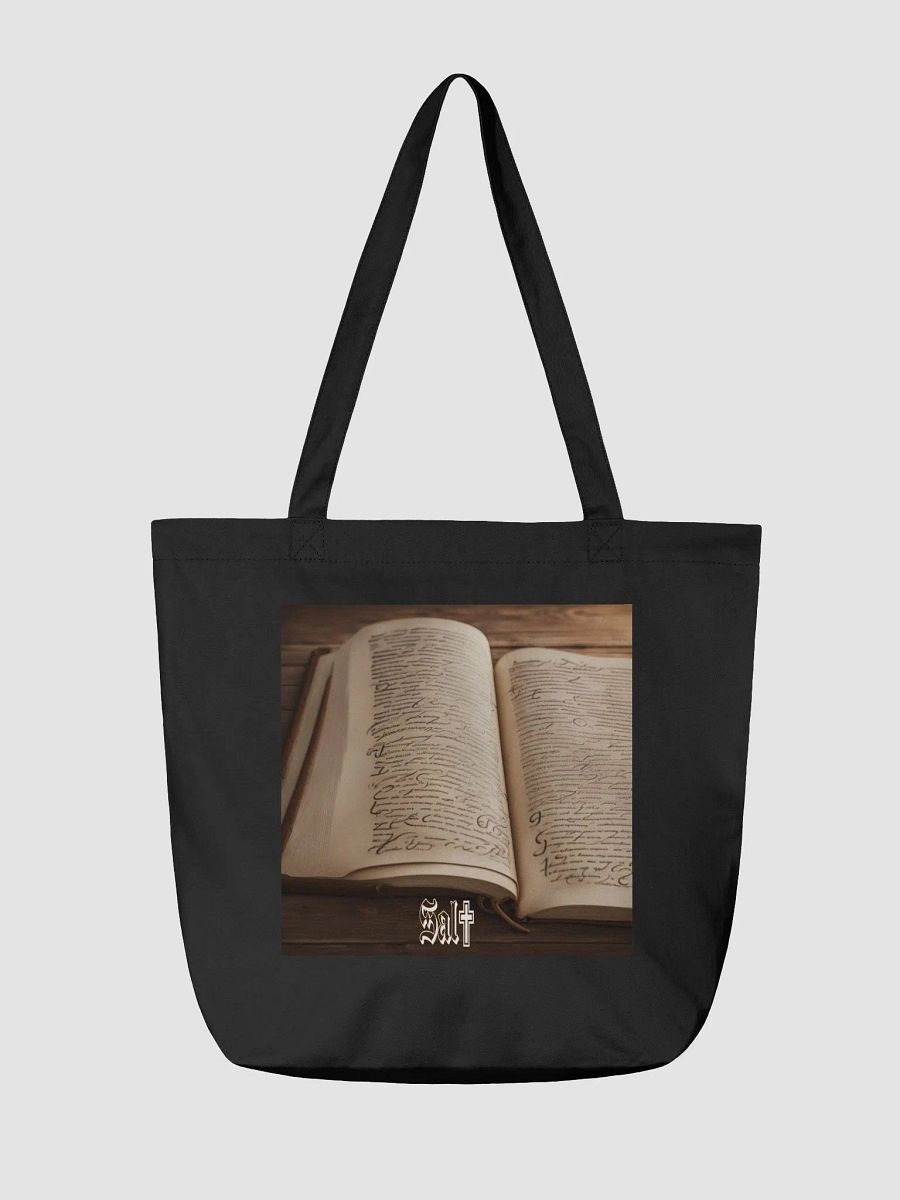 A tote bag with a "Salt" theme – A design featuring salt-related imagery, quotes, or biblical references (e.g., "You are the salt of the earth" – Matthew 5:13) product image (2)
