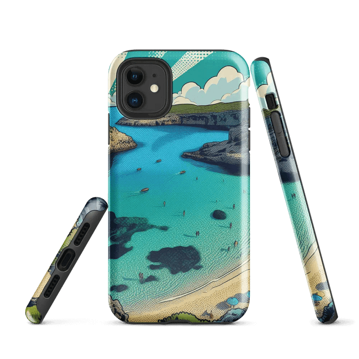 Tough Case for iPhone® | AI Design beach Greece product image (1)