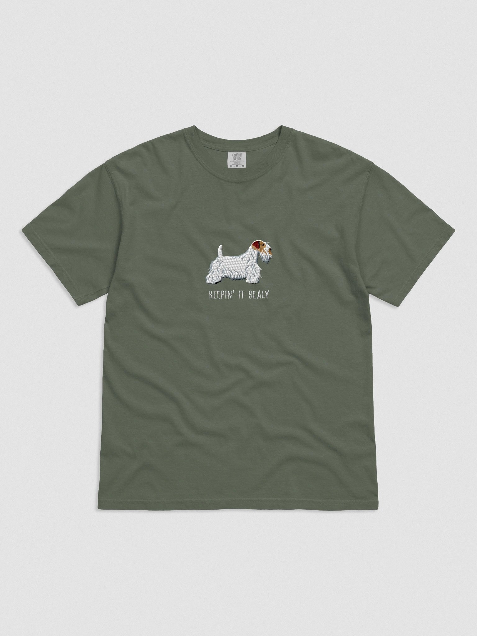 Keepin' It Sealy T-Shirt(Embroidered) of a Sealyham Terrier(Brown & White) product image (4)