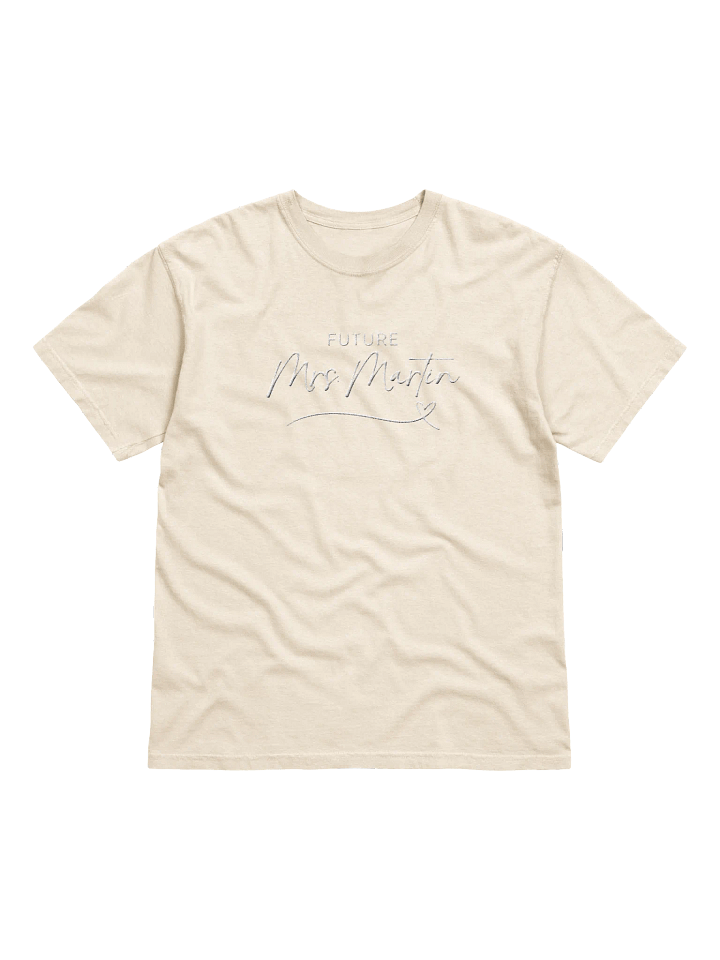 Embroidered Future Mrs Tone on Tone, T-Shirt product image (1)