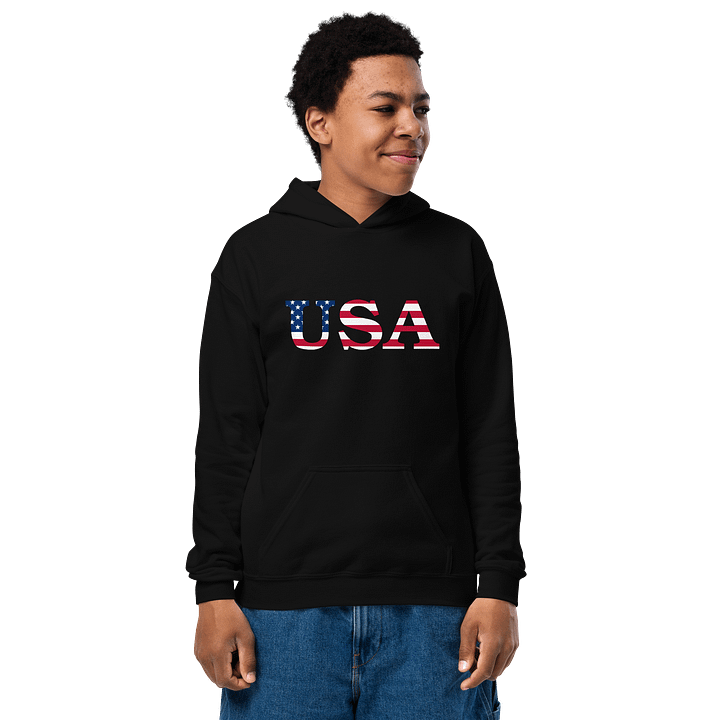 Gildan Youth Hoodie-USA Flag product image (1)