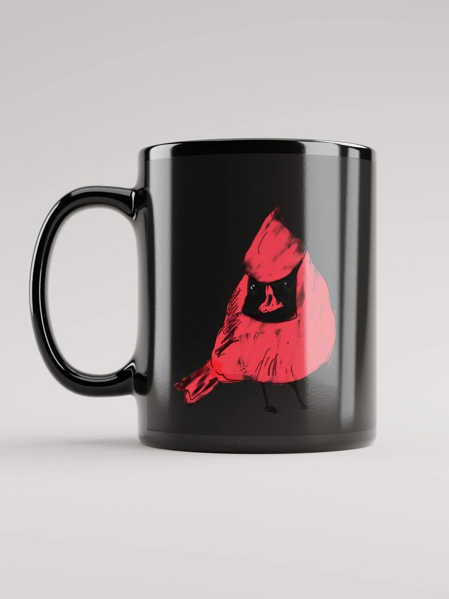 Shirley’s Cardinal Black Glossy Mug product image (6)