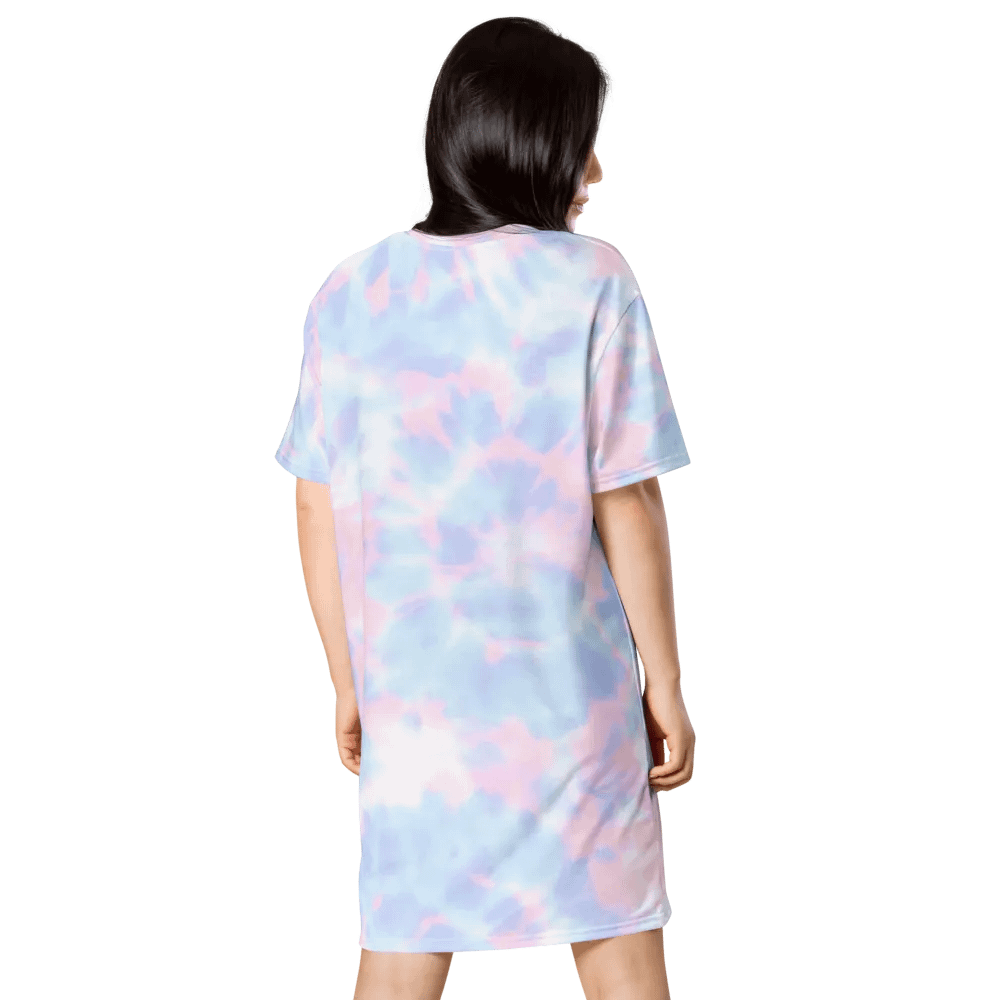 Pastel Tie Dye Pattern T-shirt Dress product image (1)