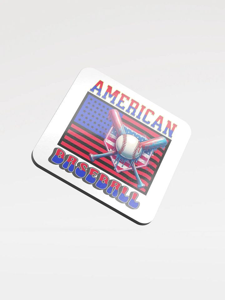 American Baseball Flag Dripping Coaster product image (2)