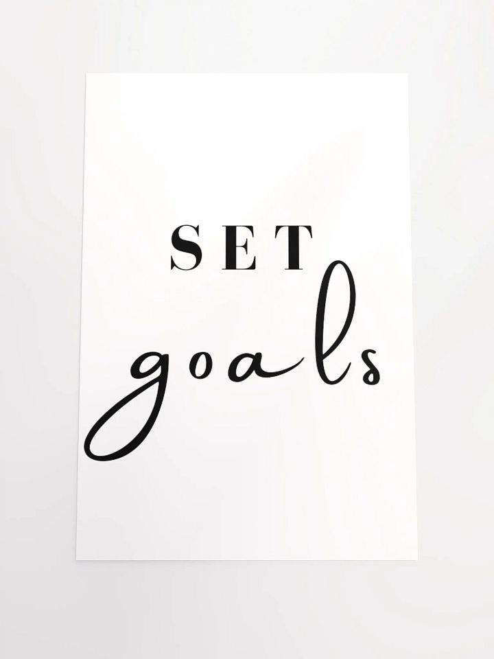 Set Goals Poster product image (3)