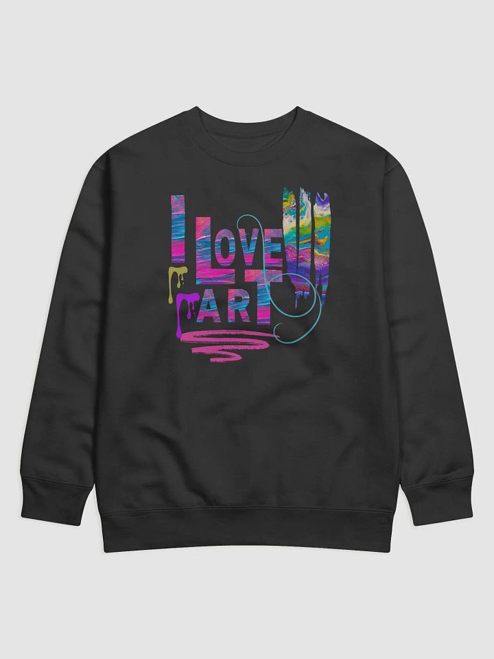 I Love Art Hoodie product image (1)