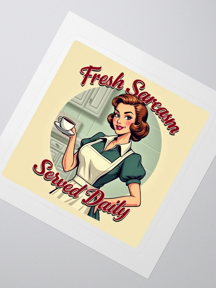 Vintage Sarcasm Kiss Cut Stickers product image (2)