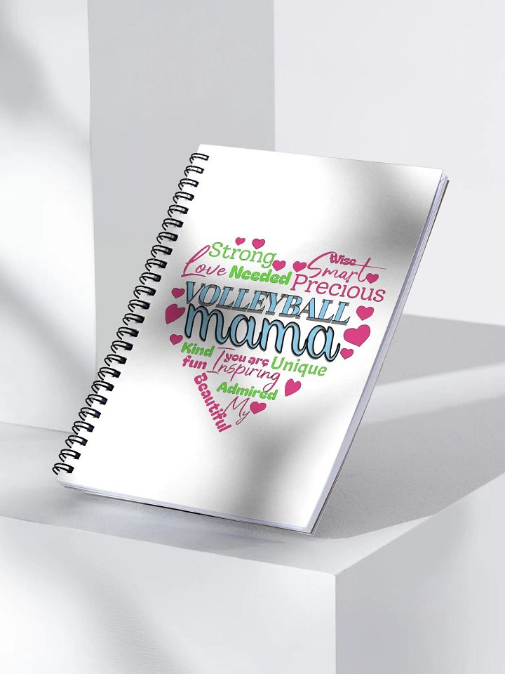 Heart Volleyball Mama Spiral Notebook product image (1)