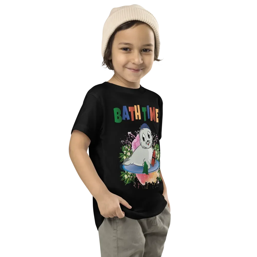 Bath Time Funny Colorful Bella +Canvas Toddler T-Shirt – Fun Gift for Kids product image (8)