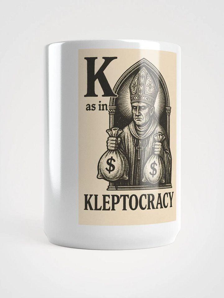 K as in kleptocracy mug product image (1)