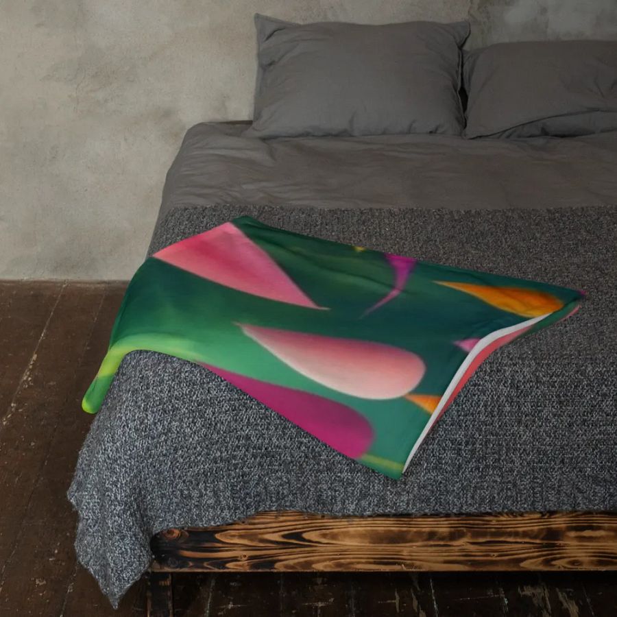 Exotic Jungle Foliage Throw Blanket product image (12)