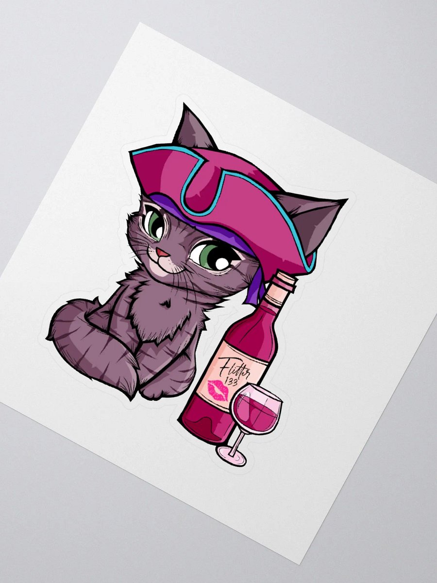 Purr-fect Pirate Cat Sticker product image (5)