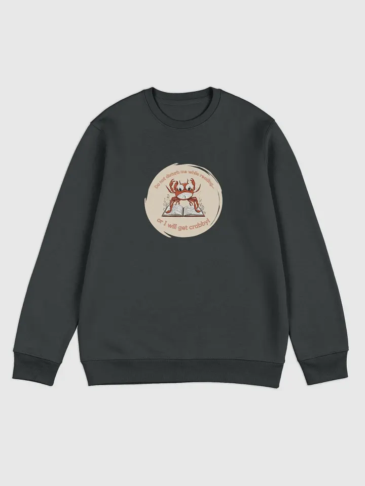 Do not Disturb Crab Book Lover Sweatshirt product image (2)