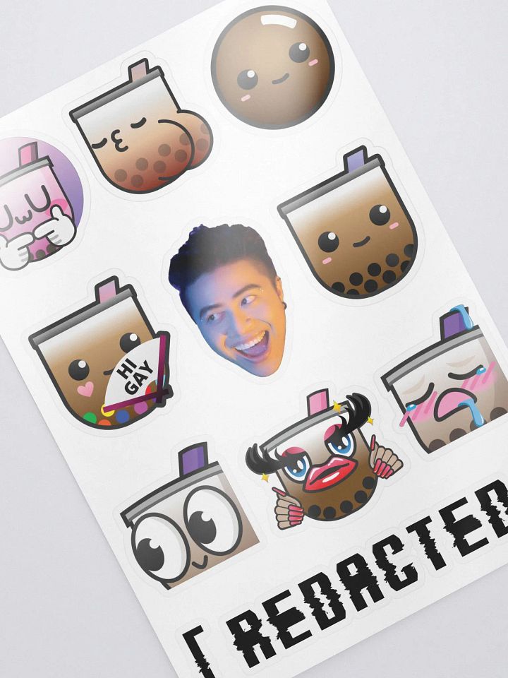 Emote Stickers ✸ 10 Pack Large Sheet product image (2)
