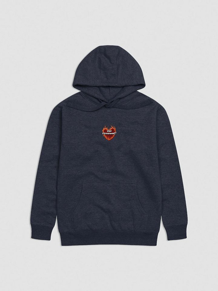 Flaming Heart - Got Firewood? | Embroidered Hoodie product image (17)