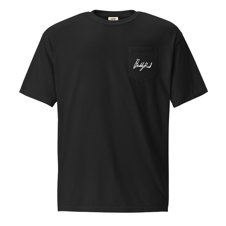Buddyred Pocket T-shirt Signature White Text product image (1)