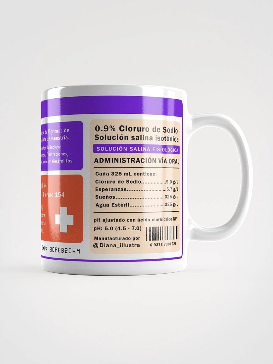 "Lágrimas de estudiante de maestría" (SPANISH) Ceramic mug product image (5)