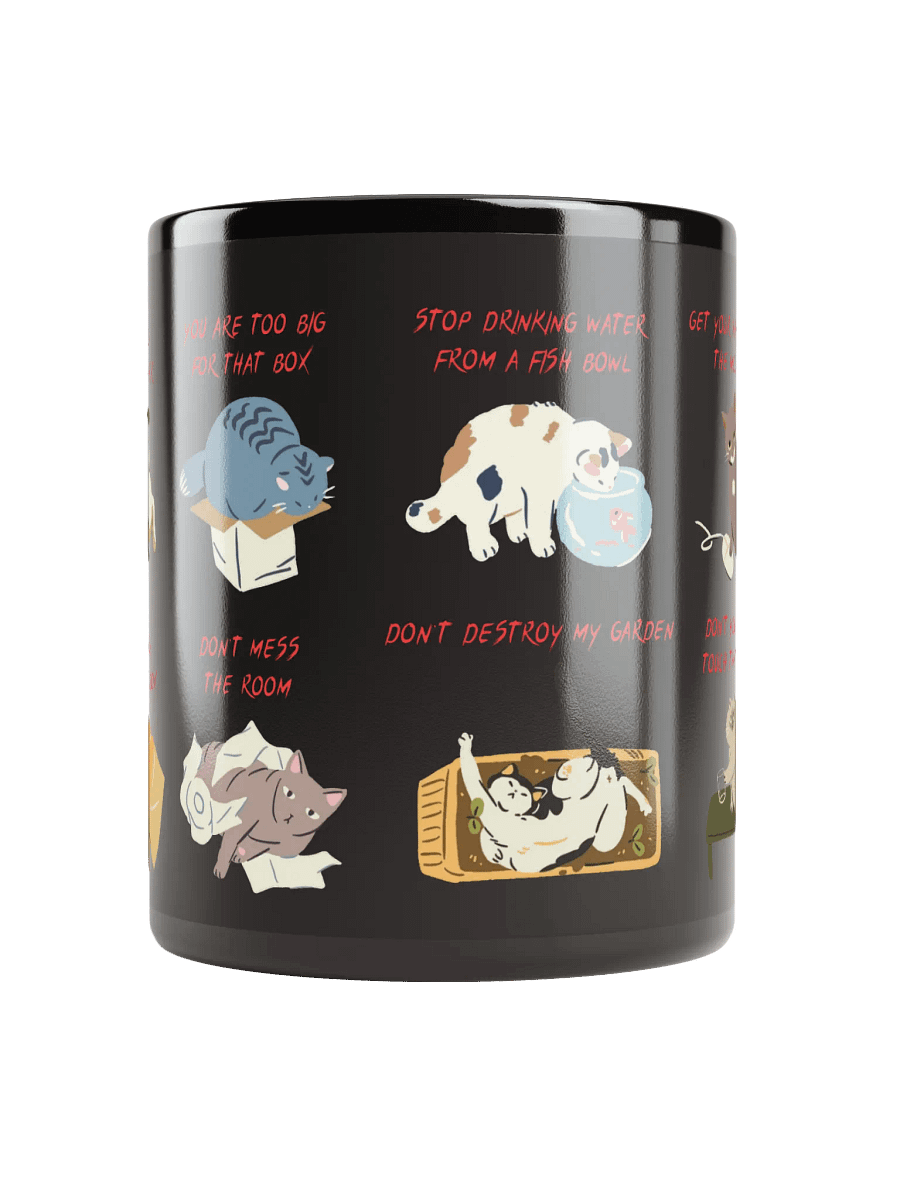 Naught Cats Black Mug product image (3)