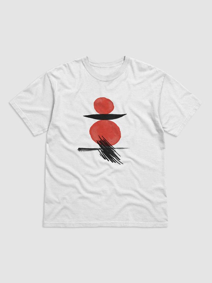 Japanese Art Harmony in Red Tee product image (2)