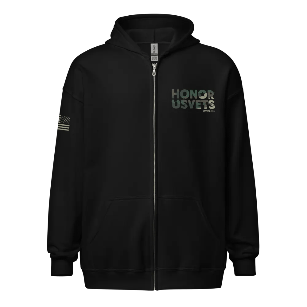 HONORUSVETS Zip Up Hoodie product image (1)