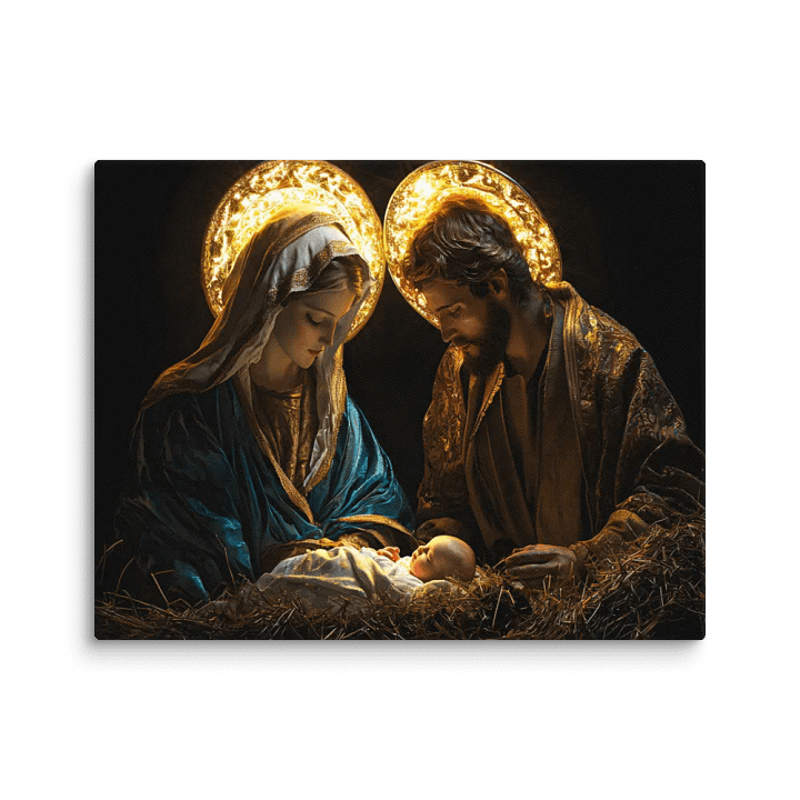 Holy Trinity Jesus, Mary, and Joseph - The Sacred Family of Faith Wall Art product image (1)