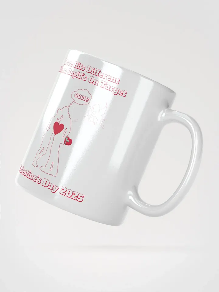When Cupid's On Target Valentine's Day White Mug product image (2)