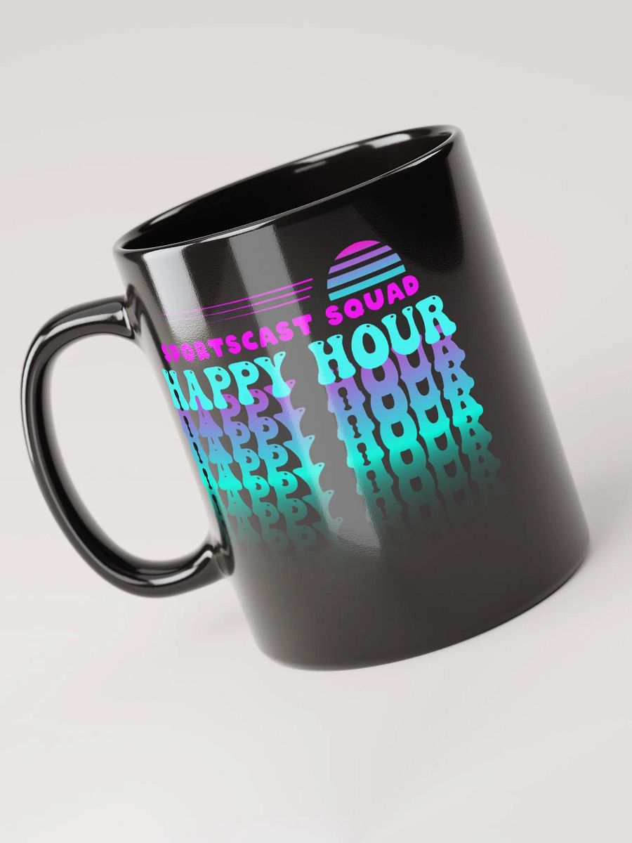 HAPPY HOUR VIBES GLOSSY BLACK MUG product image (7)