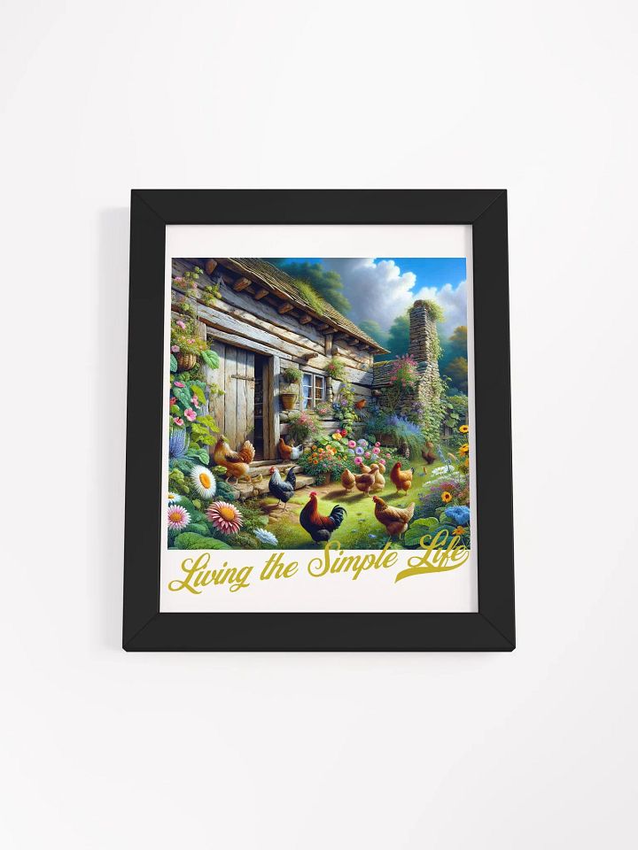 Living the Simple Life Framed Poster | Serene Living | Tranquil Life | Simple Joys Wall Art | Peace and Simplicity Decor | Serenity in Simplicity | Calming Wall Decor | Live Simply, Live Fully product image (1)
