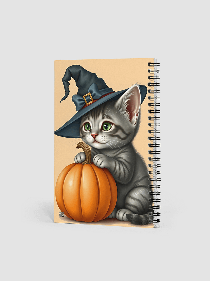 Whimsical Witchy Kitten Spiral Notebook product image (2)