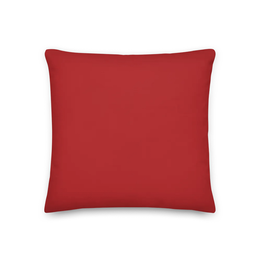 Vintage-Style Holiday Pillow – Red & Green Christmas Pattern product image (2)