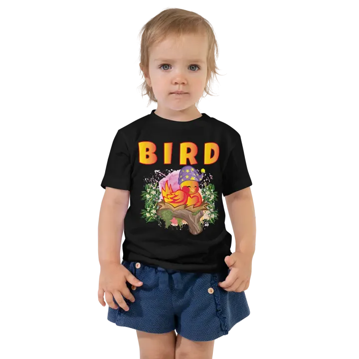 Bird Colorful Funny Cute Bella +Canvas Toddler T-Shirt – Funny Shirt, Best Gift for Kids product image (1)
