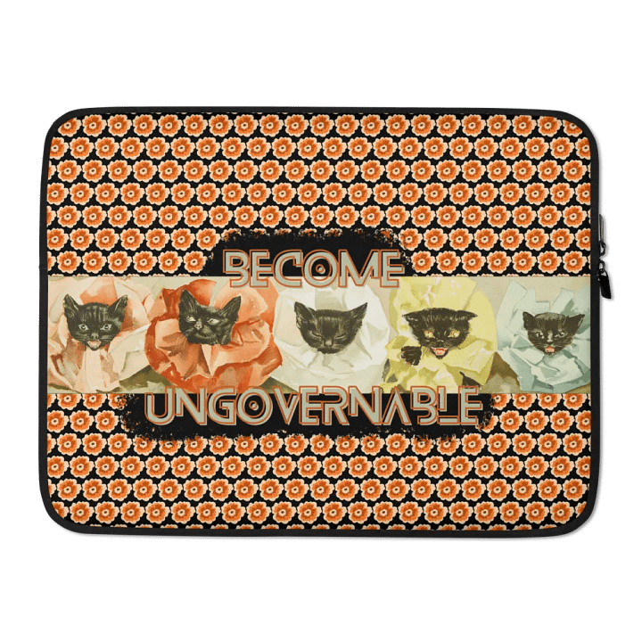KC, Become Ungovernable (cats), Patterned Laptop Sleeve product image (2)