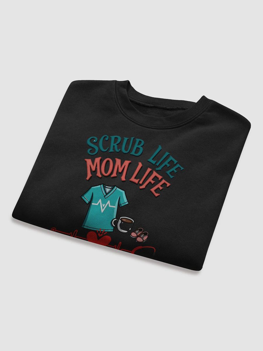 Scrub Life Mom Life Crop Sweatshirt product image (22)