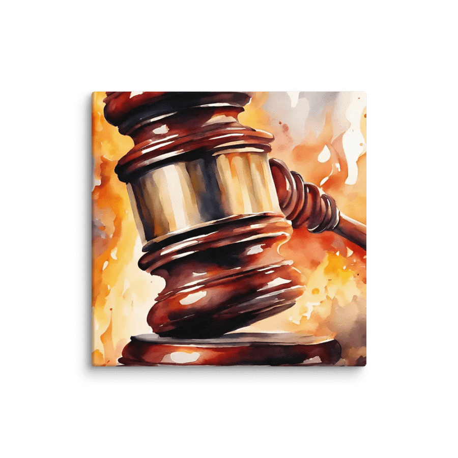 Flaming Justice Canvas product image (1)