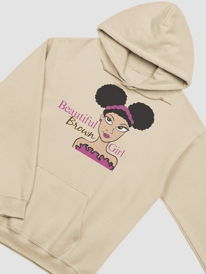 Cream Beautiful Brown Girl Hoodie product image (2)