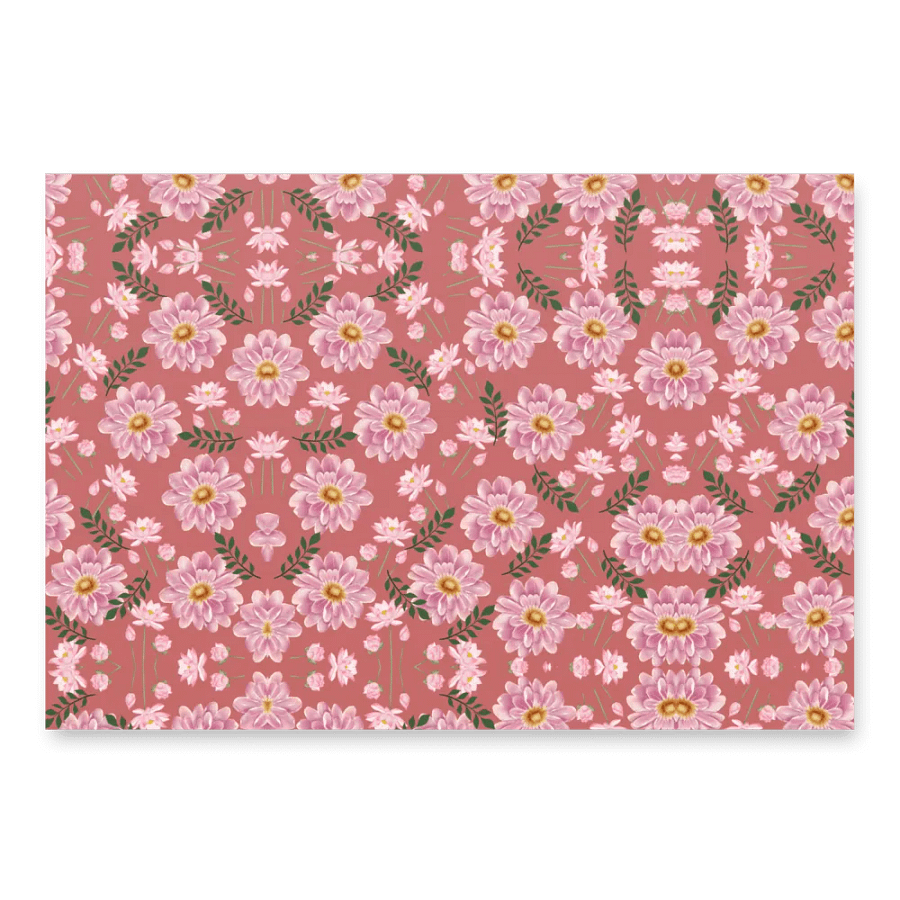 Elegant and Colorful Wrapping Paper with Flowers product image (2)