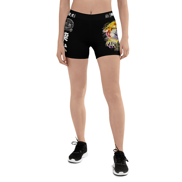 "HI" SHIBA INU All-Over Print Shorts product image (1)