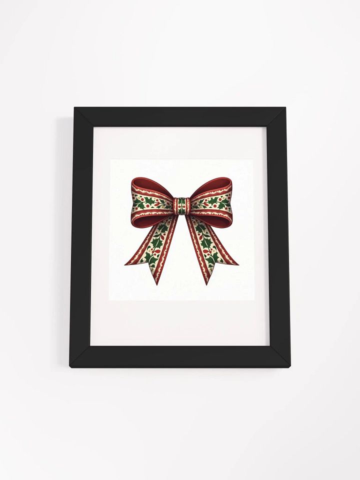 Festive Holly Decorative Bow Poster product image (17)