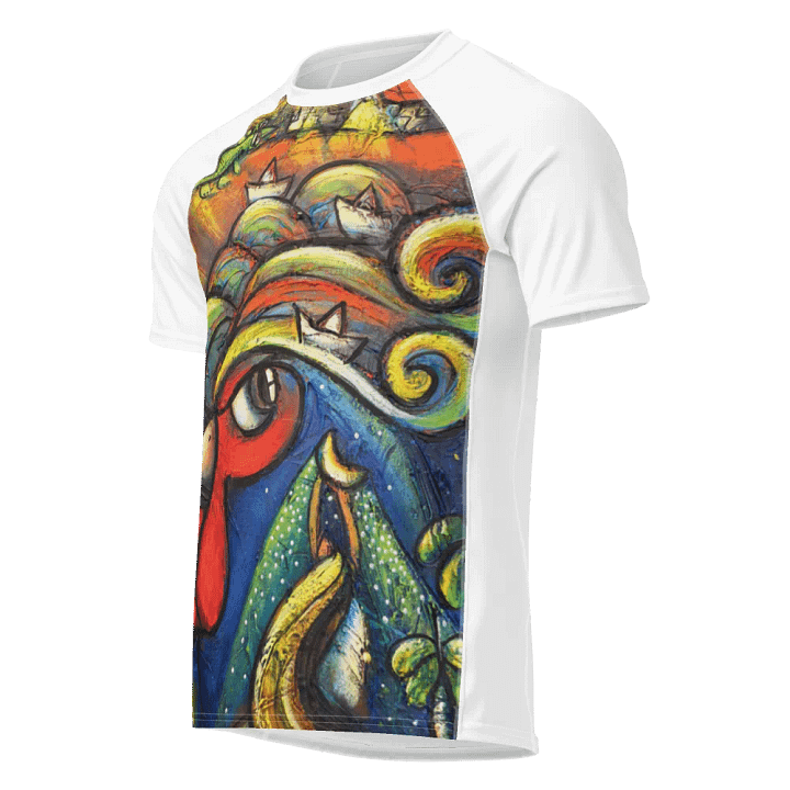 Rooster Rhapsody All-Over Print Men's Rash Guard product image (1)