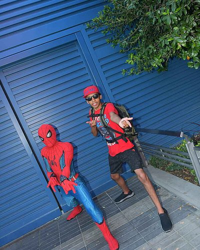 Being a superhero in a real world #foryou #Avengerscampus #marvel  #Disneyland