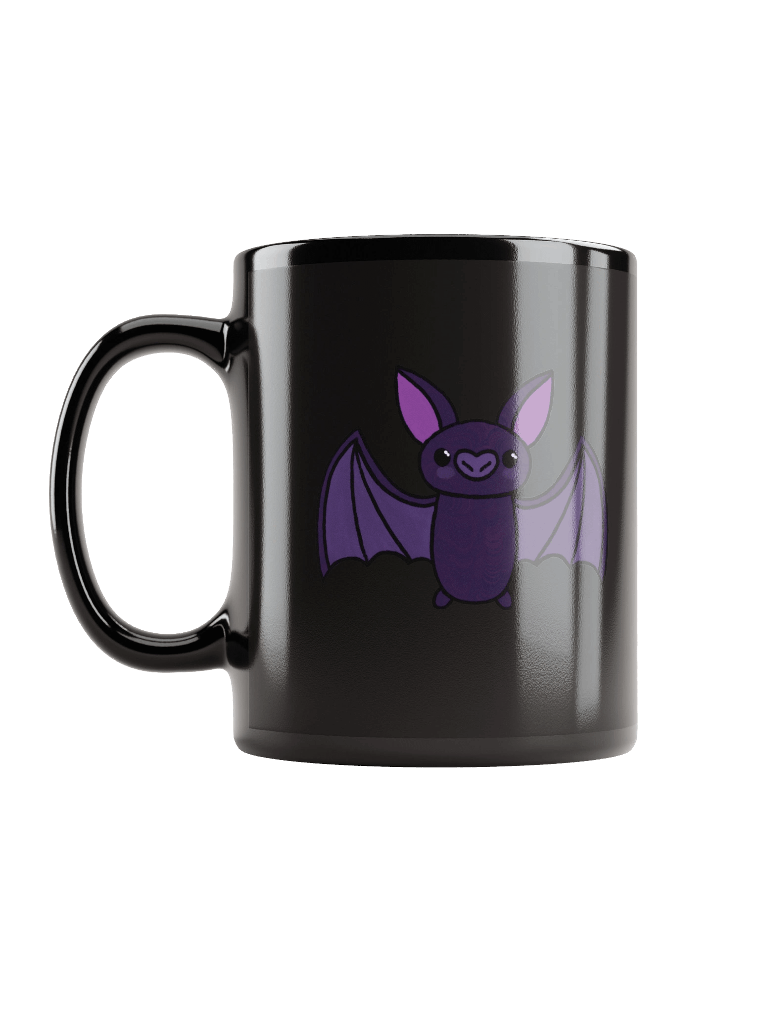 Blushing Bat Duo Black Glossy Mug product image (11)