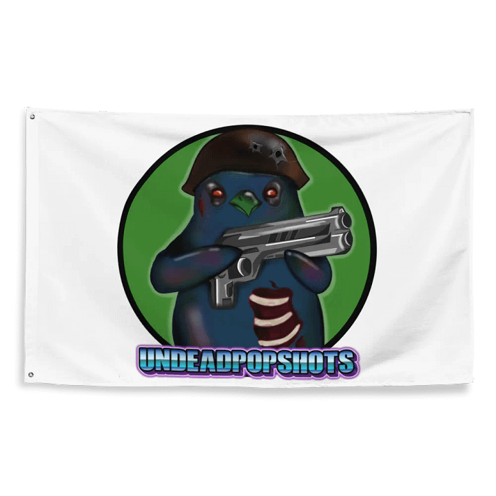 UndeadPopShots Penguin Flag Logo Color Green product image (2)