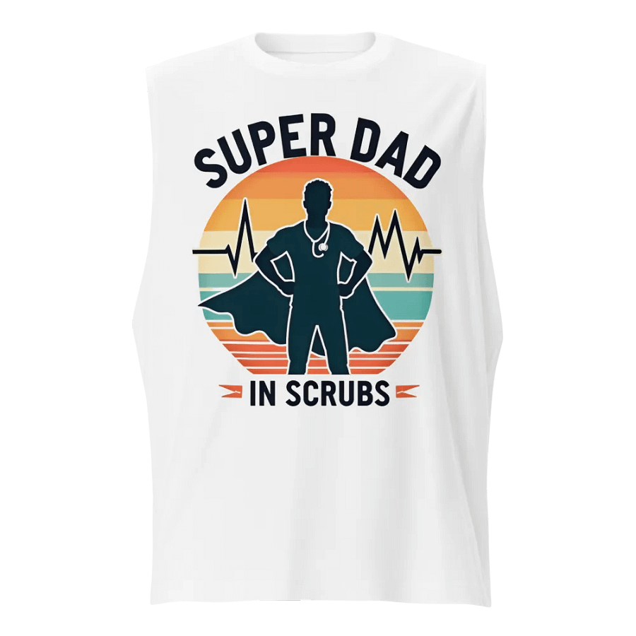 Super Dad in Scrubs Muscle Tank product image (1)