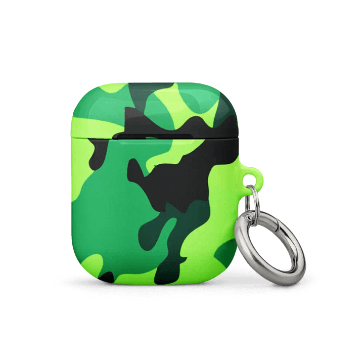 Lime Camo AirPod Case product image (1)