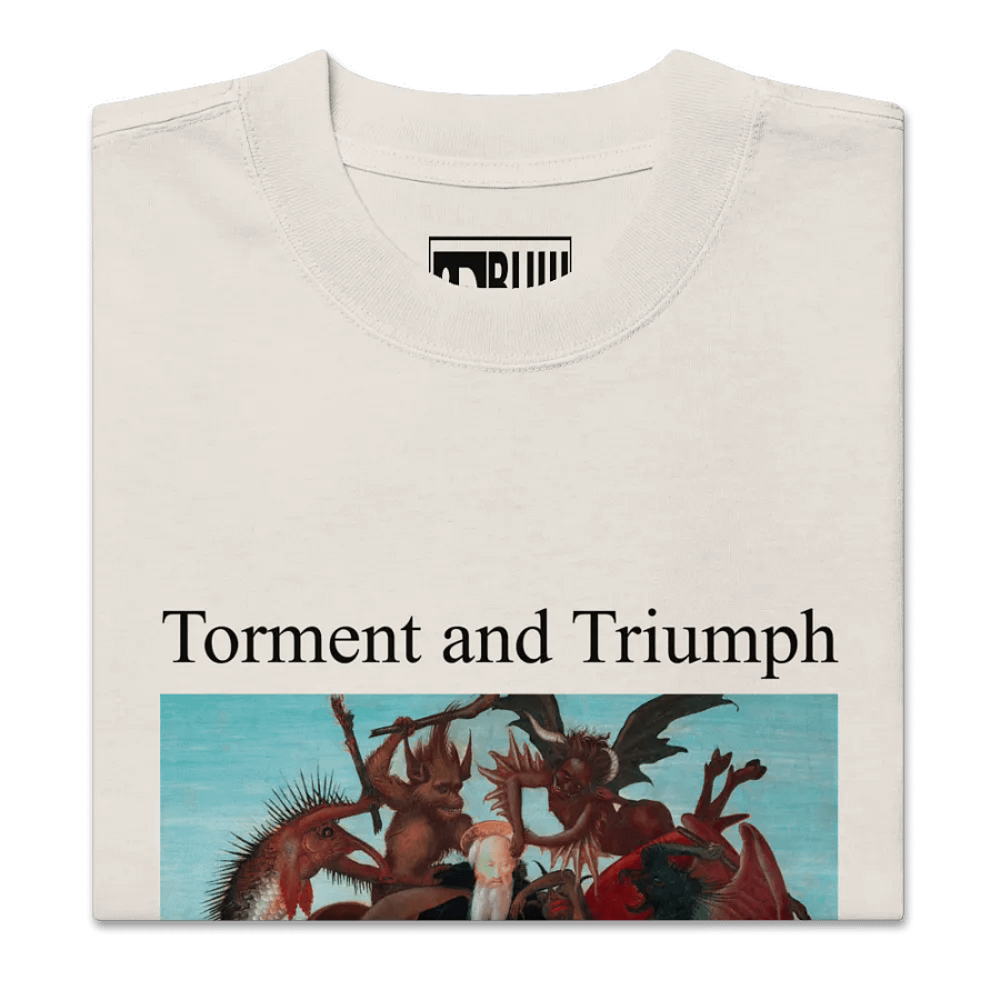 Torment and Triumph - BUIII Remix Premium Oversized Faded T-Shirt - Black product image (2)