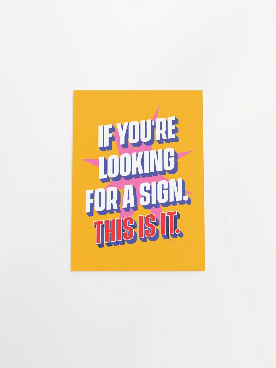 This Is A Sign Poster product image (13)
